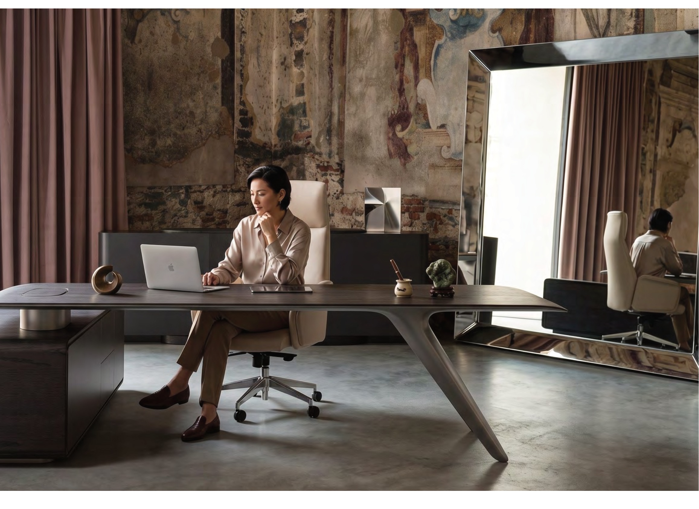 Executive desk scene 1